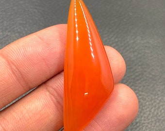 Carnelian Cabochon...Freeform Cabochon...48x17x7 mm...38 Cts...A#M5781