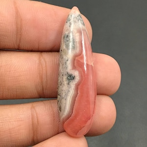 Rhodochrosite Cabochon...Pear Cabochon...42x13x6 mm...34 Cts...A#k5929