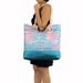 Blueangle Water Resistant Beach Tote – Large Rope Handle Bag With Zipper & Wet Bag, 20.5x15x7.3 Inches
