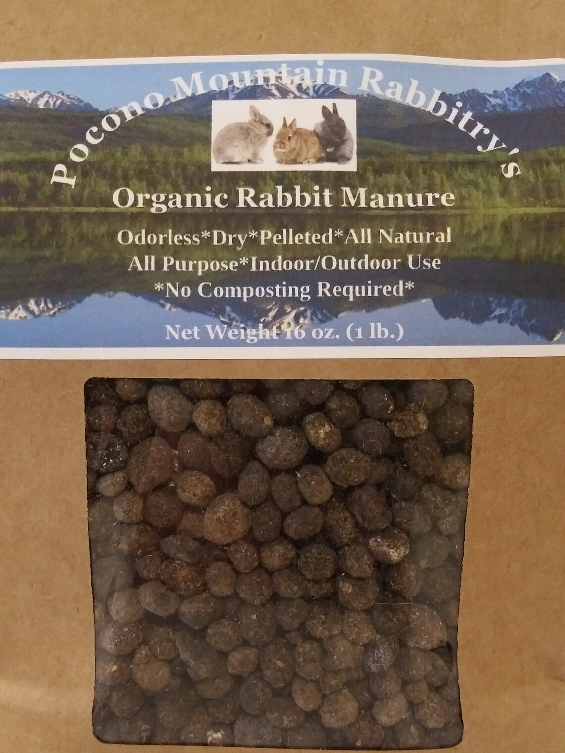 Organic Rabbit Manure Fertilizer 2 lb. Etsy