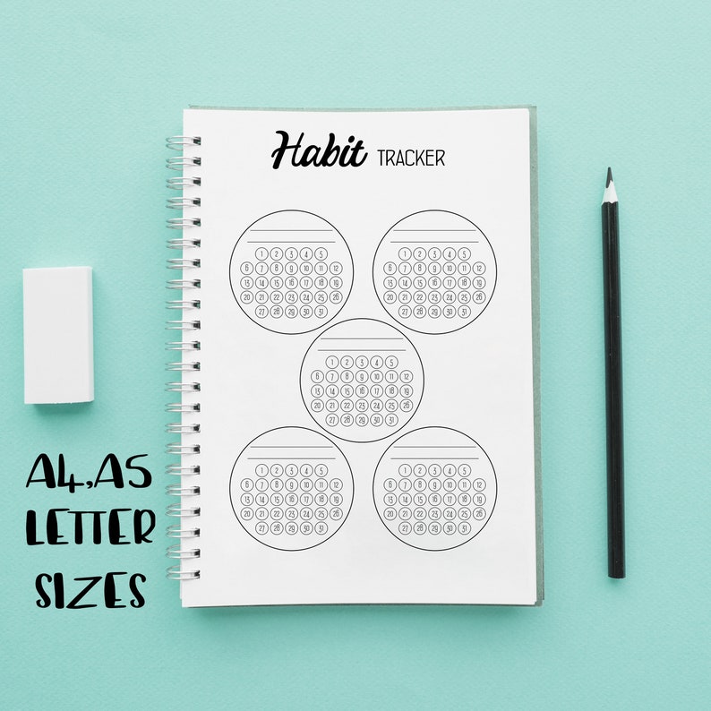 Habit Tracker Page Printable A4 A5 Letter Half-letter Habit | Etsy