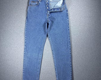 90年代ヴィンテージCALVIN KLEINジーンズパンツ、CKボタンフライ 