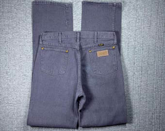 Vintage Wrangler Jeans Men’s 32x37 Purple Gray 13MWZ Western Cowboy USA Made 90s