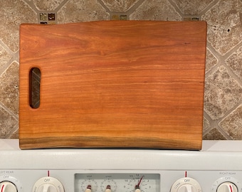 Cherry Slab Cutting Board/ Cherry Charcuterie Board/ Cheese Board/ Handmade/ Serving Tray/ Wooden Display Plate/ Kitchen/ Party Tray