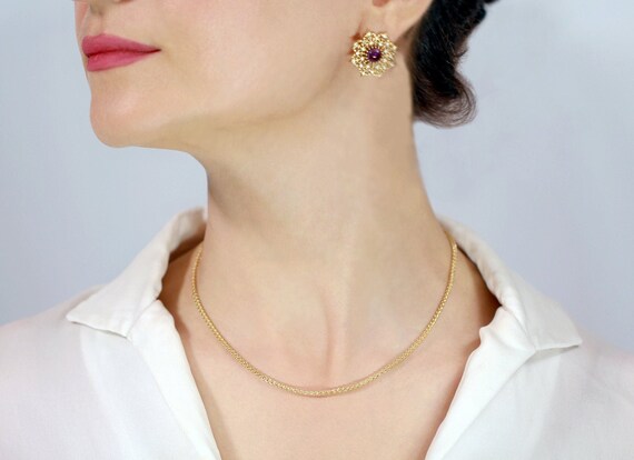 18k solid gold chain womens deals