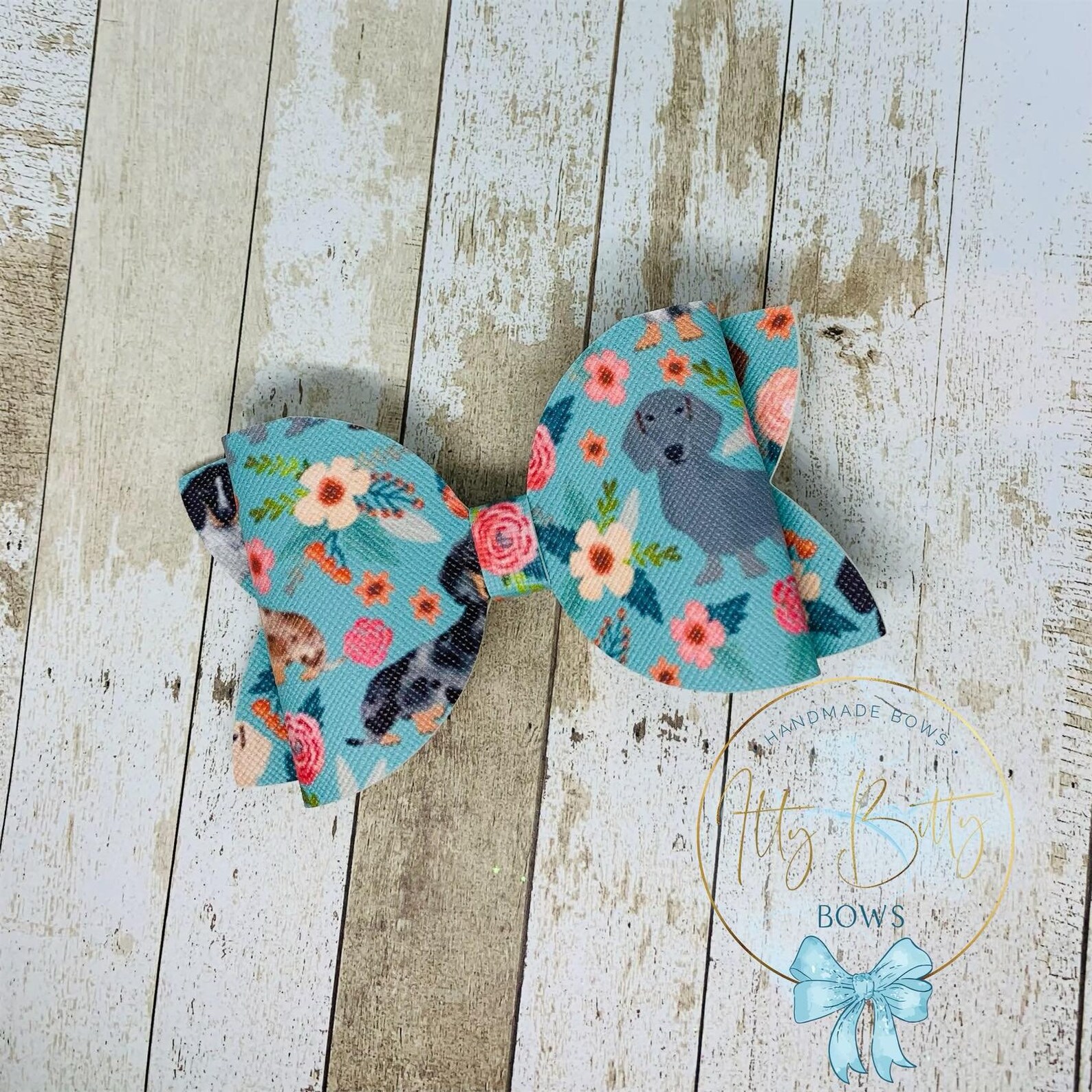 Dachshund Sausage Dog Medium Bow Gift for girl Gift for Etsy