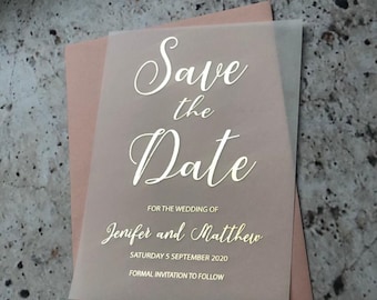 Foil Invites, Elegant Photo Wedding Invitations, Gold Foil Wedding Invites, Custom Vellum Wedding Invitations, Rose Gold Invitations