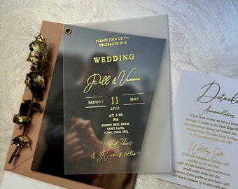 Wedding invitations suite with photo