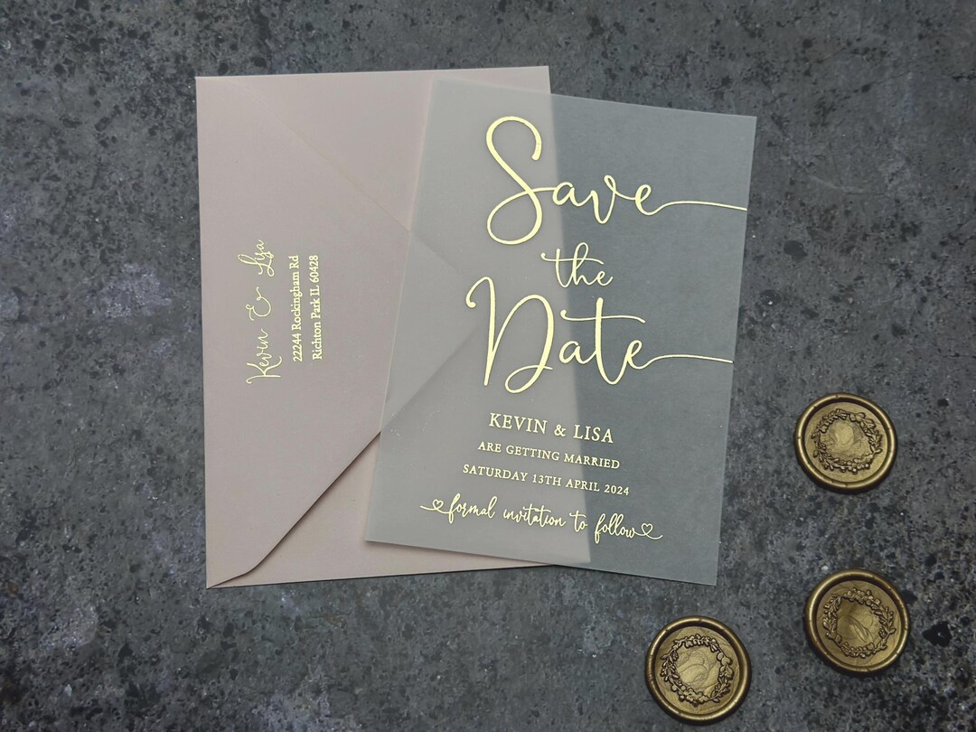 Vellum Save The Dates