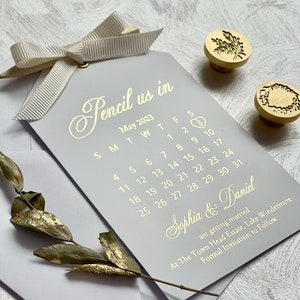 Elegant Gold Foil Wedding Calendar Save The Date Cards Pencil Us In elegant-gold-foil-wedding-calendar-save-the-date-cards-pencil-us-in