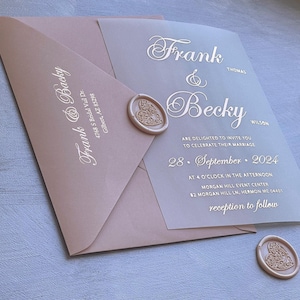 150x200 Hochzeitseinladung mit Antwortkarten, Hochzeitseinladungs-Kit mit Gold-, Roségold- und Silberfolie.