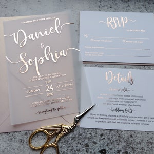 wedding invitations with rsvp