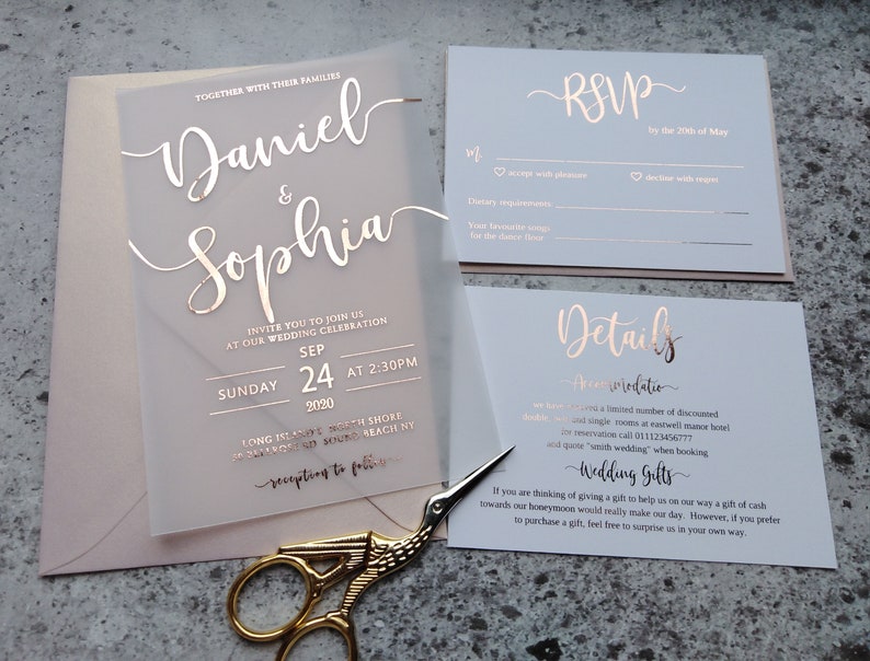 wedding invitations with rsvp