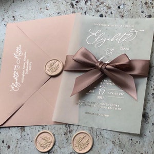 translucent paper wedding invitations