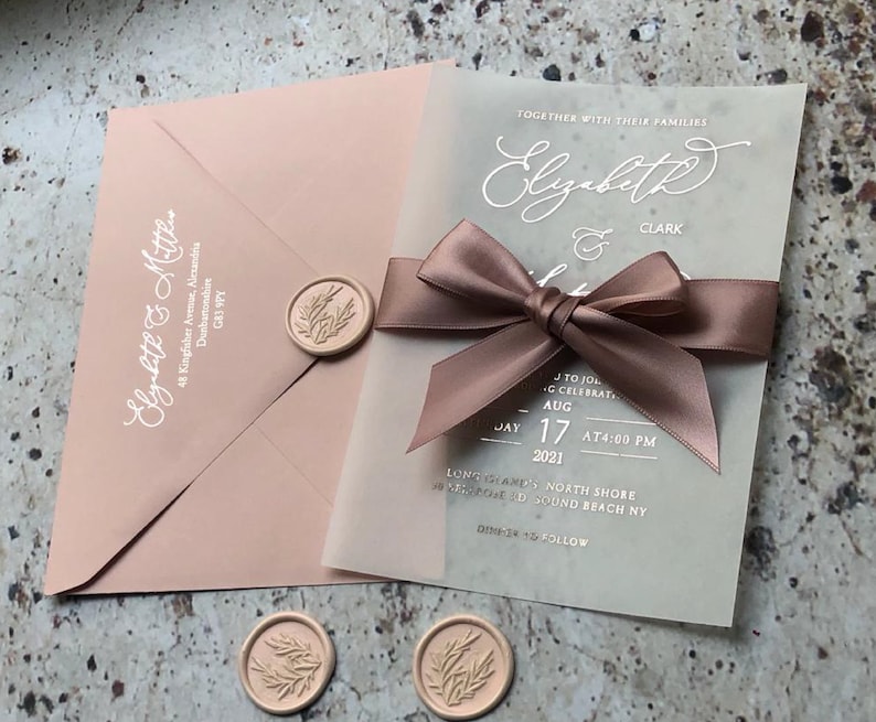 translucent paper wedding invitations