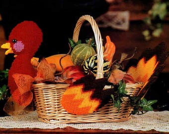 Turkey Plastic Canvas Basket PDF