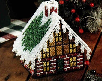 Christmas Plastic Canvas Cottage PDF