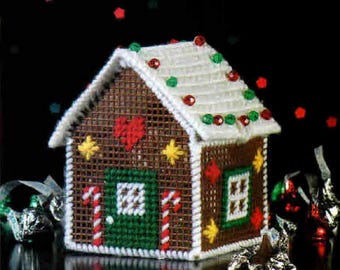 Gingerbread Candy Plastic Canvas House PDF