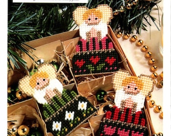 Charming Angels Plastic Canvas Ornament Pattern PDF
