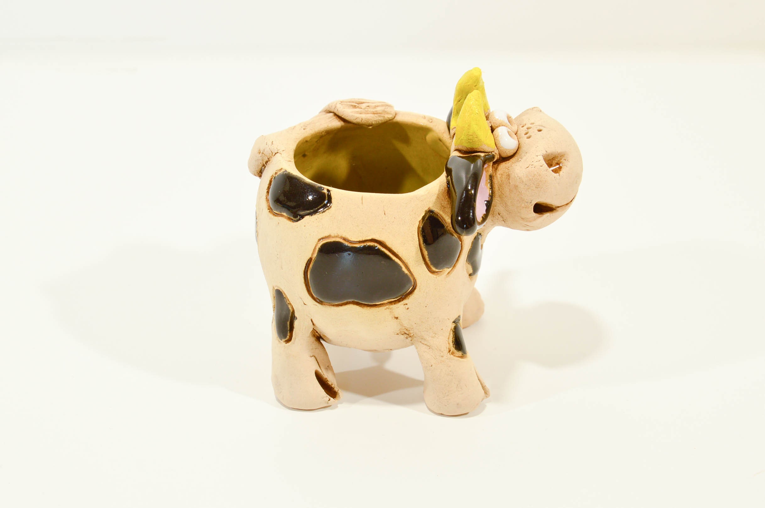 Handmade Ceramic Cow Miniature Mini Ceramic Animal Etsy