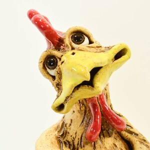Ceramic Handmade Chicken Figurine Handmade Ceramic Animal | Etsy