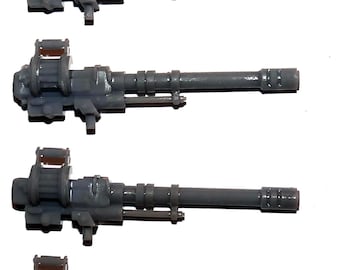 Heavy Weapons - Auto Cannons - resin bits for use with Warhammer, 40K Necrons, D&D, RPGs - Last Stand Armory ARM071