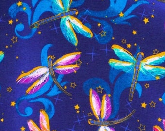 Cotton Fabric Stars On Purple Watercolor Flannel Fat Quarter Super Snuggle Flannel