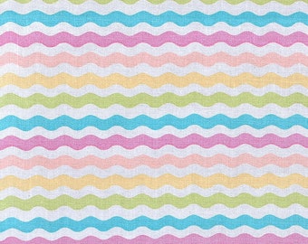 Rainbow Zig Zag Cotton Fabric: Quilting & Sewing - By-The-Yard
