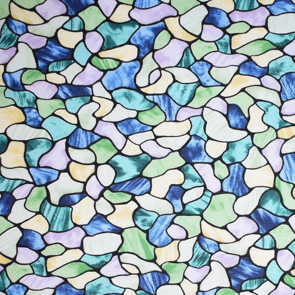 Stained Glass Fabric Etsy
