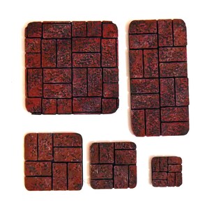 40mm Cavalry 25mm 20mm 13mm - Basketweave Brick Bases - bits for use with Warhammer, 40K, Warmachine, Hordes, D&D, RPGs - Last Stand