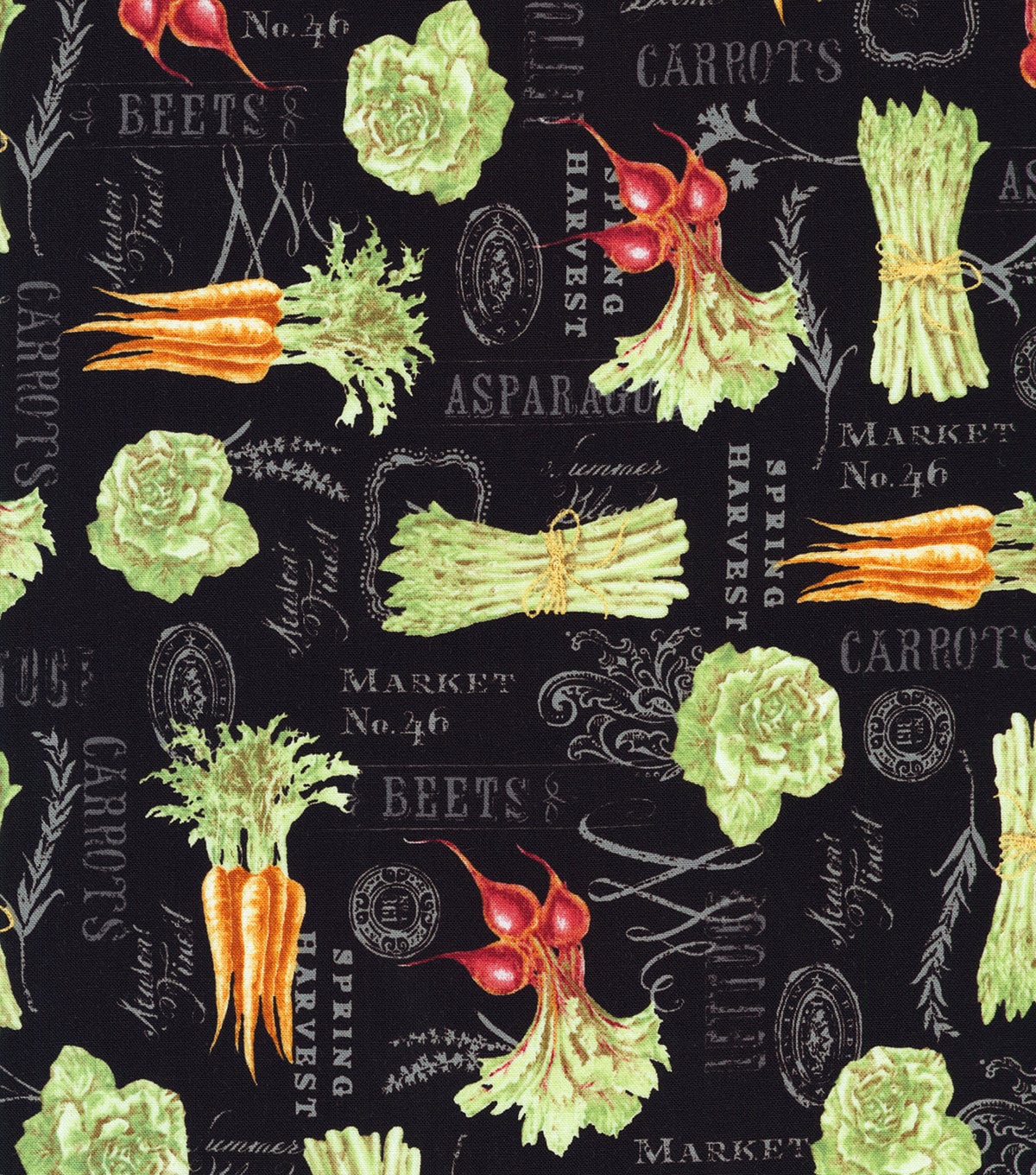 Fresh Veggies 100 cotton fabric in Fat Quarters and Etsy