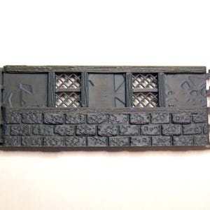 Medieval Tavern Window Wall - TER015 - bits for use with Warhammer, 40K, Warmachine, Hordes, D&D, RPGs - Last Stand