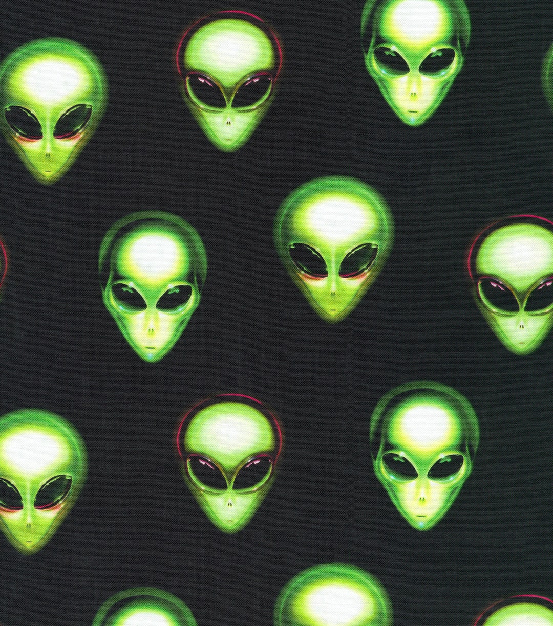 Alien Invasion 100% Cotton Fabric in Fat Quarters and By-the-yard for ...