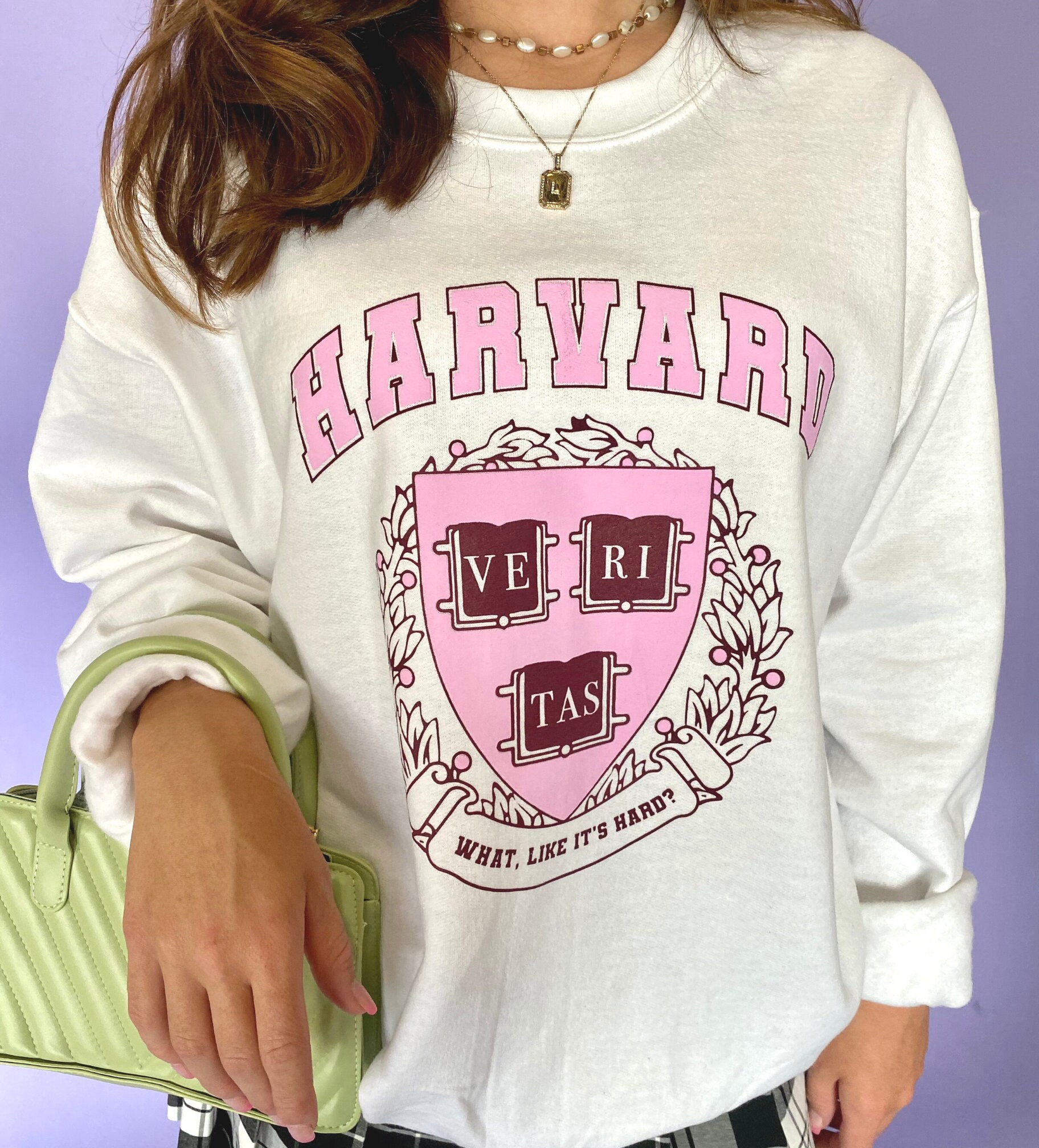 Harvard Legally Blonde Sweatshirt What Like It S Hard Elle Etsy