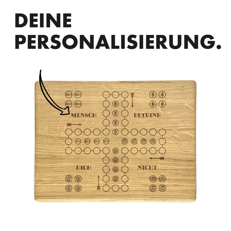 Wunderschne Mensch Rgere Dich Nicht Personalisiert Bild