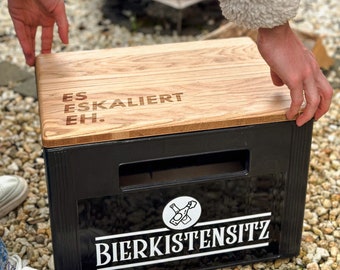 Bierkistensitz personalisiert, Bierkastensitz, Bierbank, Bier, Männer Geschenke Geburtstag, Geschenke Männer, Männergeschenke, Vatertag