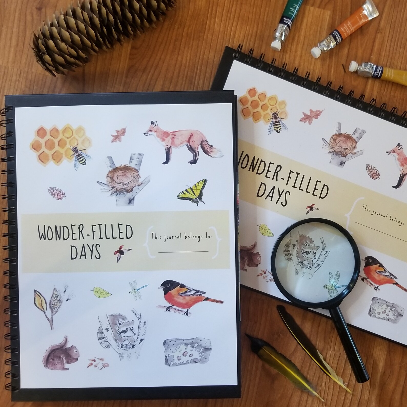 Watercolor Nature Journal Cover 8.5 X 11 Horizontal & Etsy