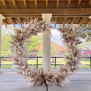 2 in 1 Passable and Сircle Wedding arch Round arch Ceremony Wedding Arch Wedding backdrop flower arch wedding frame wedding arch flowers