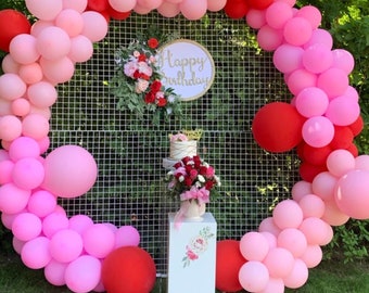 Сircle Wedding grid arch Wedding round metal arch Ceremony Wedding Arch flowers wedding backdrop wedding flower arch wedding frame