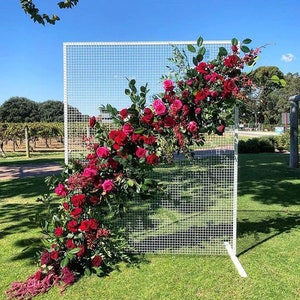 Square Wedding  grid iron arch Wedding arch Ceremony Wedding Arch decor Gold colour metal arch Outdoor Wedding Arch wedding backdrop