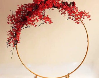 Сircle Wedding arch Wedding Round arch Ceremony Wedding Arch Gold metal arch Outdoor Wedding Arch Wedding backdrop Arch backdrop Metal Arbor