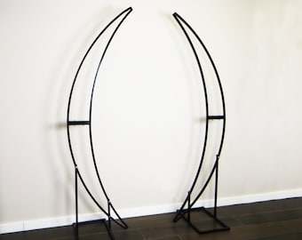 Crescent Metal Wedding Arch Stands, Set of 2 Ceremony Decor
