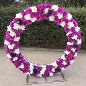Сircle Wedding arch Wedding double Round arch Ceremony Wedding Arch decor Gold colour metal arch Outdoor Wedding Arch