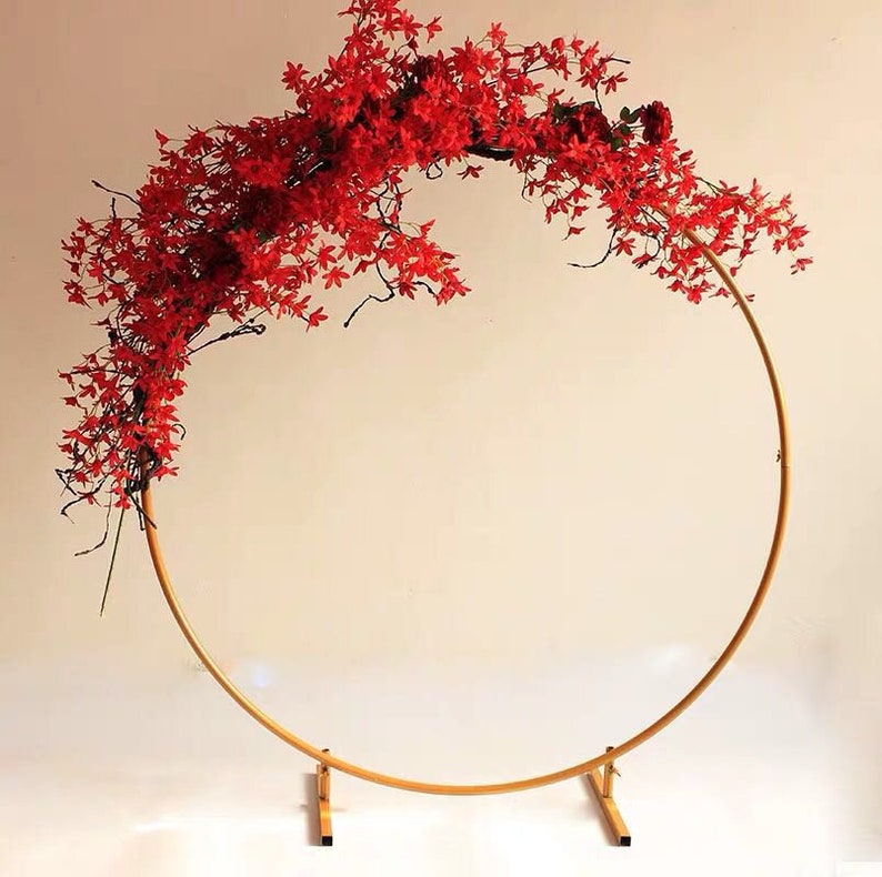 Сircle Wedding Arch Wedding Round Arch Ceremony Wedding Arch Etsy