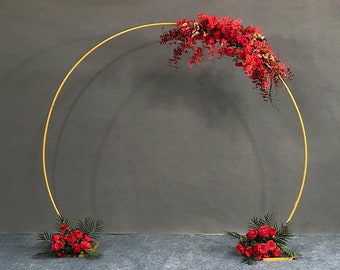 Passable metal arch Metal Round Wedding Arch Moon for weddings flowers Outdoor Wedding Arch Wedding Décor Floral Arch Ceremony Arch