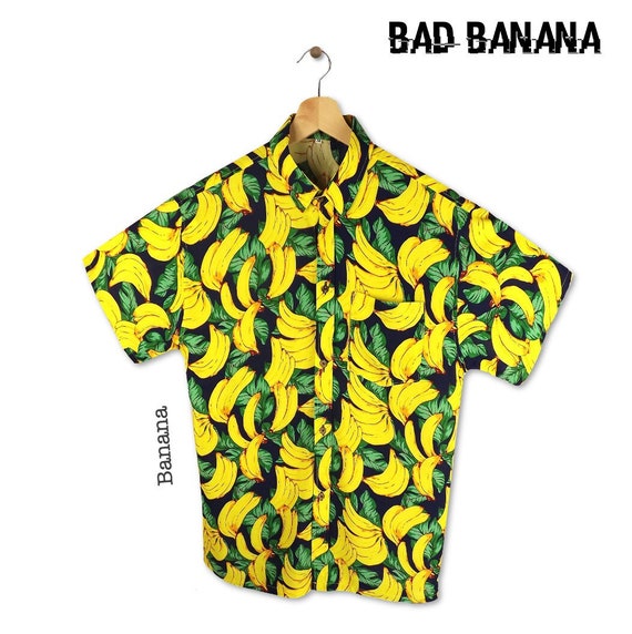 Mens Festival Shirt, Mens Rave Shirt, Mens Beach Shirt, Stag Shirt, Loud shirt, Hawaiian Shirt - Banana Shirt