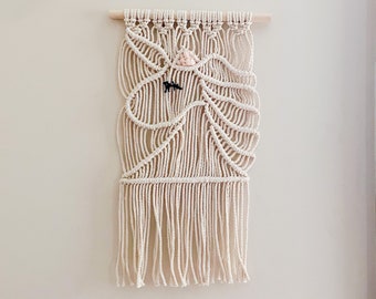 Macraweave | Macrame | Woven Wall Hanging | Textured Wall Hanging | Woven Tapestry | Weaving | Wall Art | Fiber Art | Unicorn