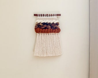 Woven Wall Hanging | Textured Wall Hanging | Woven Tapestry | Weaving | Wall Art | Fiber Art| Autumn | Seasonal