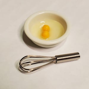 Eggs and Whisk Dollhouse Miniatures Craft Supplies
