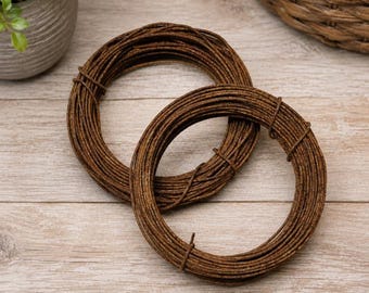 2 Rolls: 20 Gauge Rusty Wire 30 Feet Each Craft Supplies